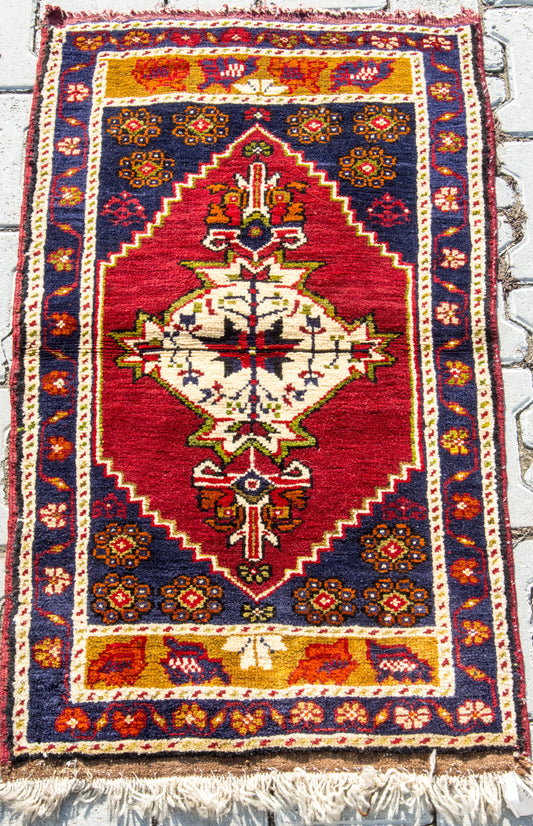 Vintage Anatolian Yahyali Rug