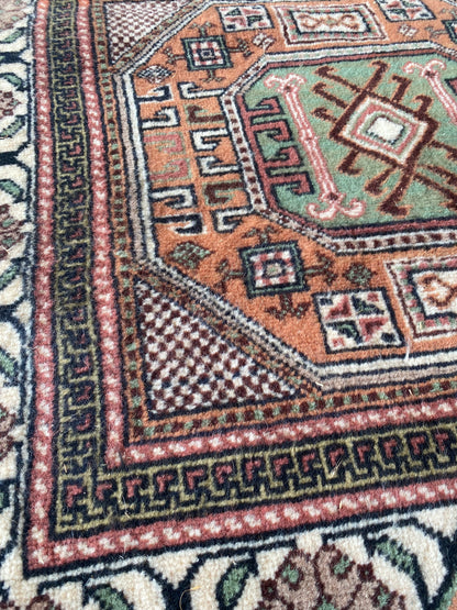 3x7 Vintage Rug, Oriental Rug, Anatolian Rug