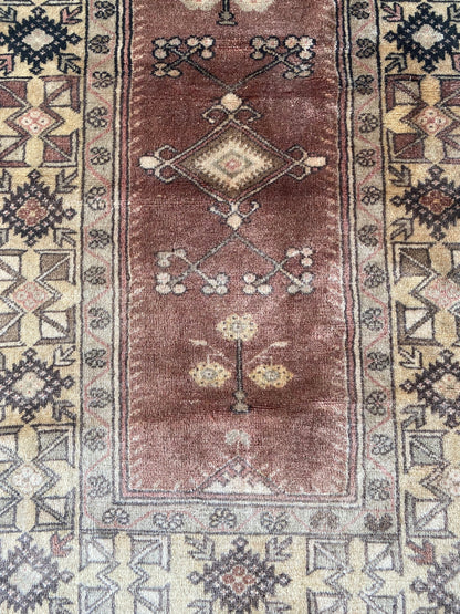 Vintage Turkish Milas Rug