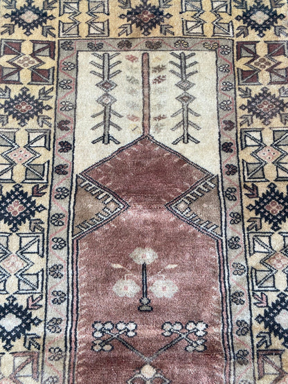 Vintage Turkish Milas Rug