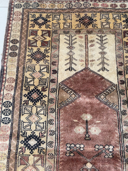 Vintage Turkish Milas Rug