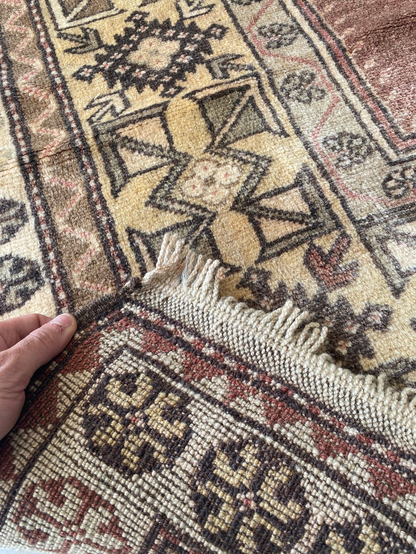 Vintage Turkish Milas Rug