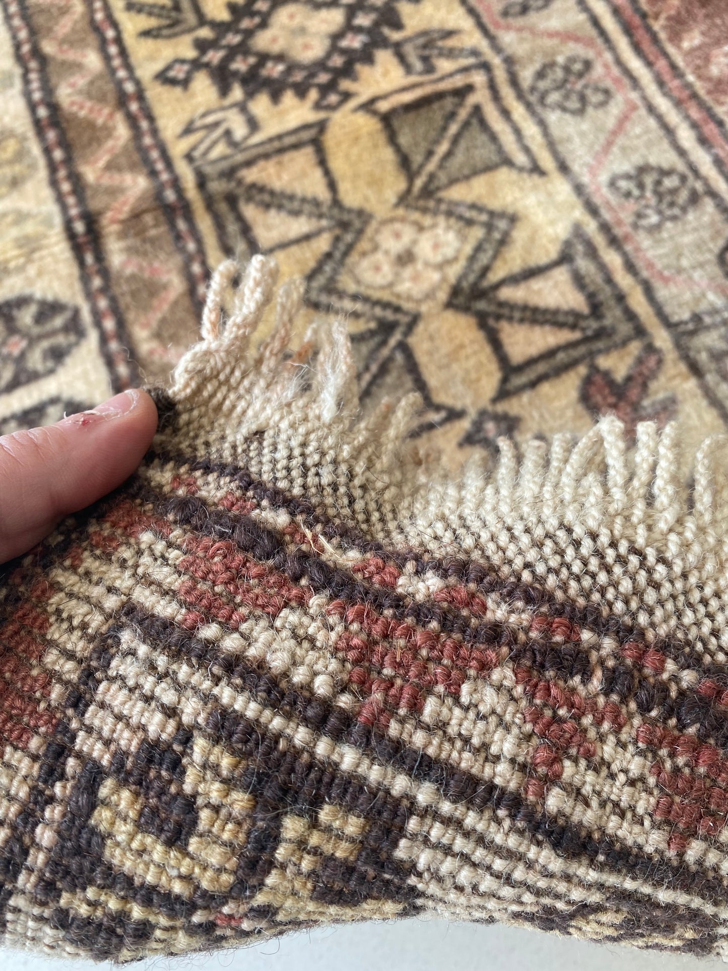 Vintage Turkish Milas Rug