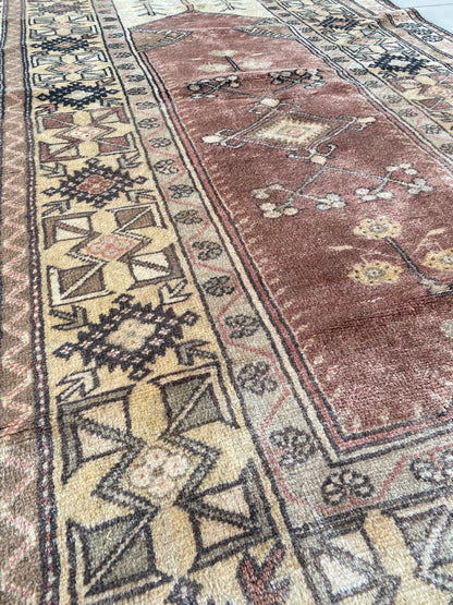 Vintage Turkish Milas Rug