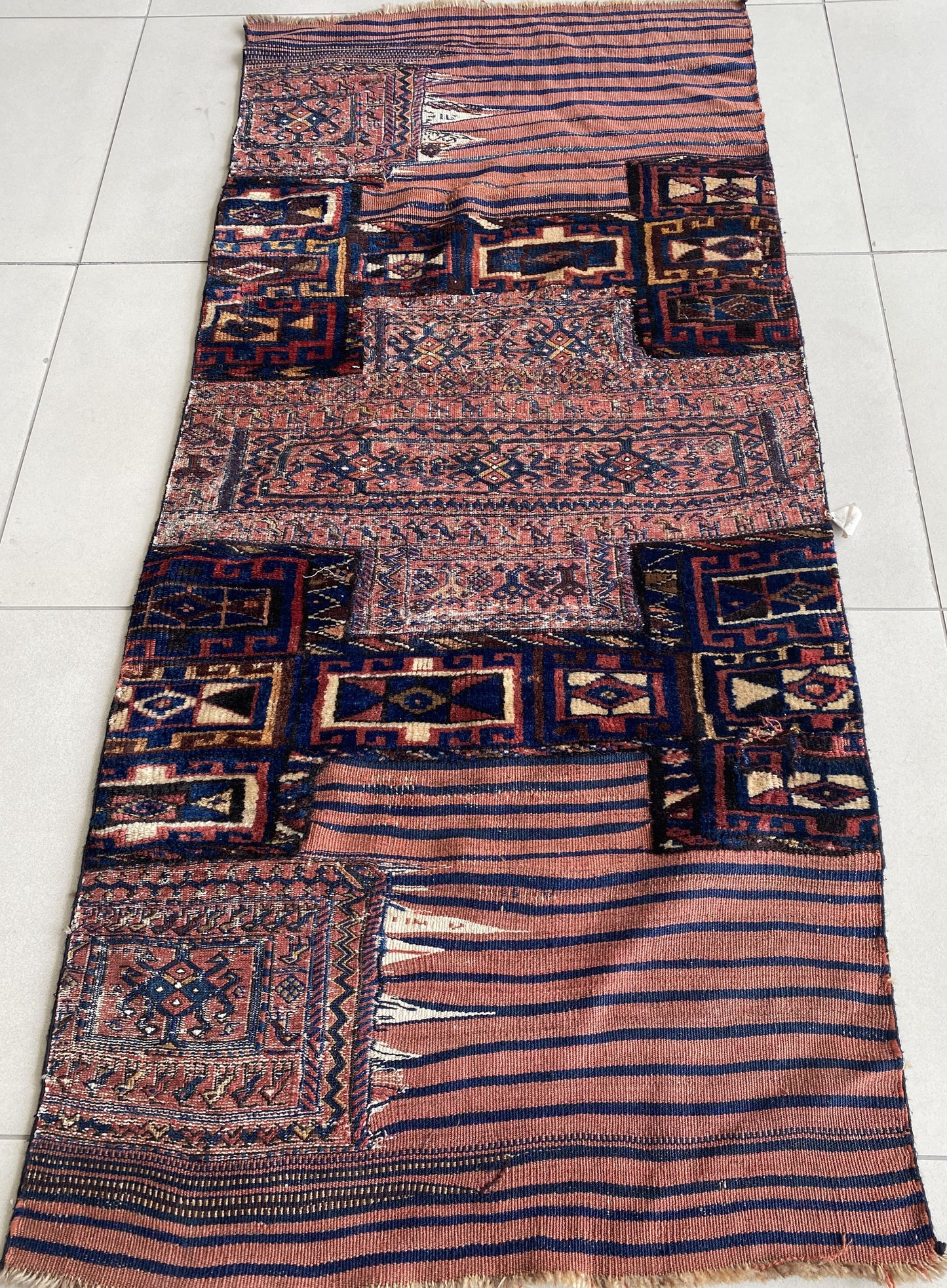 Bakhtiari Kilim Flat Saddle Rug