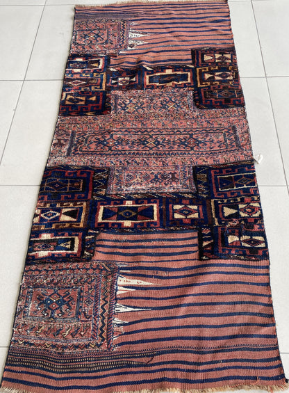 Bakhtiari Kilim Flat Saddle Rug