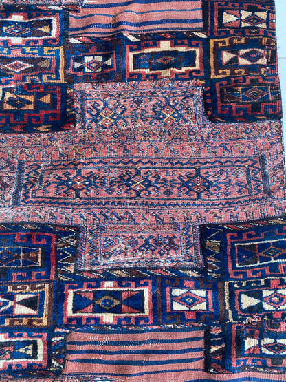 Bakhtiari Kilim Flat Saddle Rug