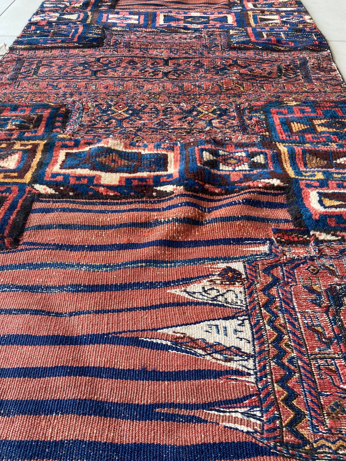 Bakhtiari Kilim Flat Saddle Rug