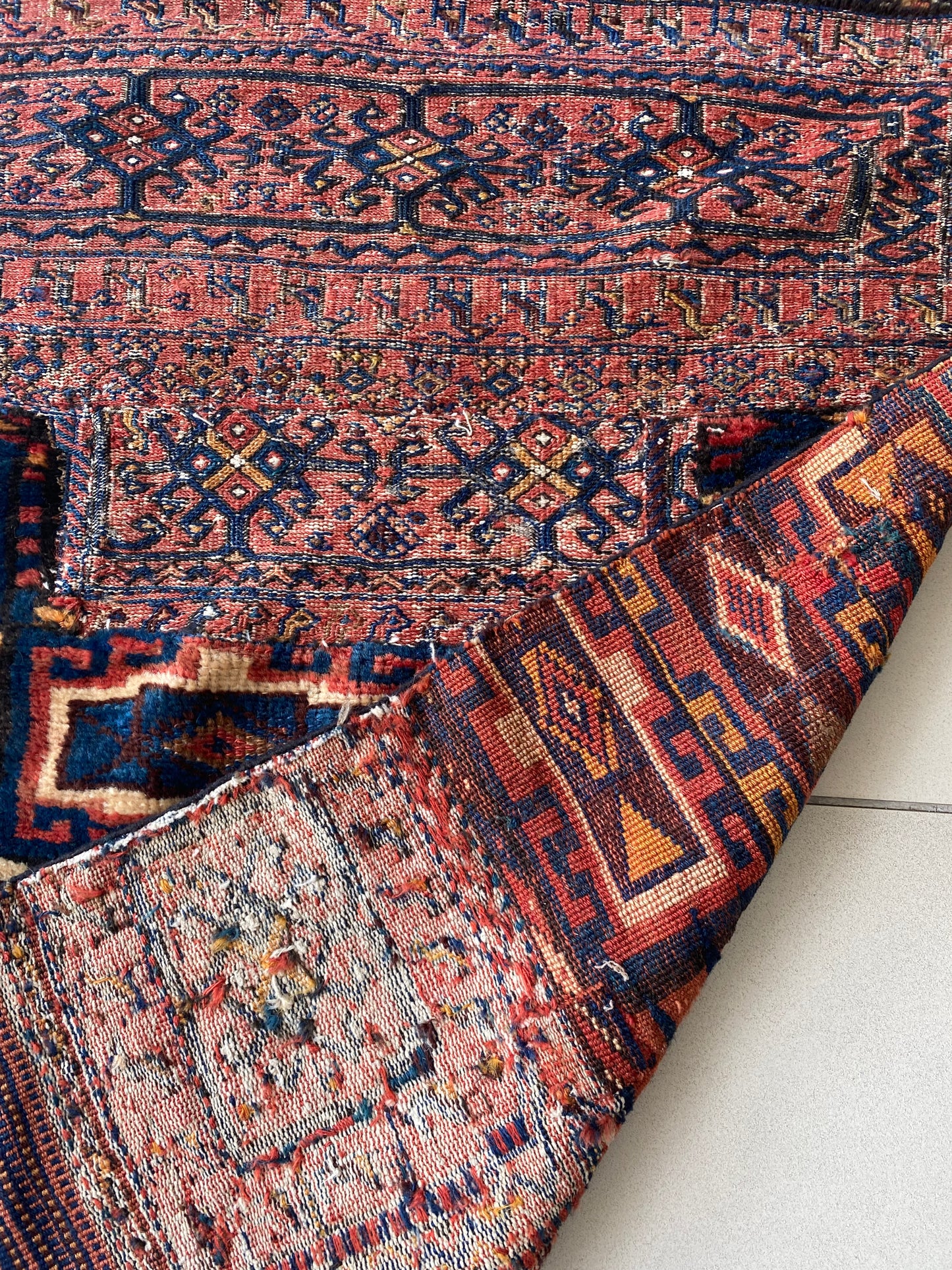 Bakhtiari Kilim Flat Saddle Rug