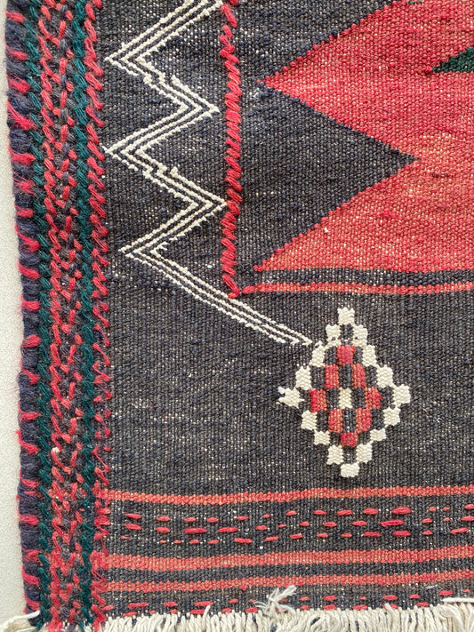 Antique Sofreh Kilim, Square Kilim, Tribal Kilim, Nomadic Kilim