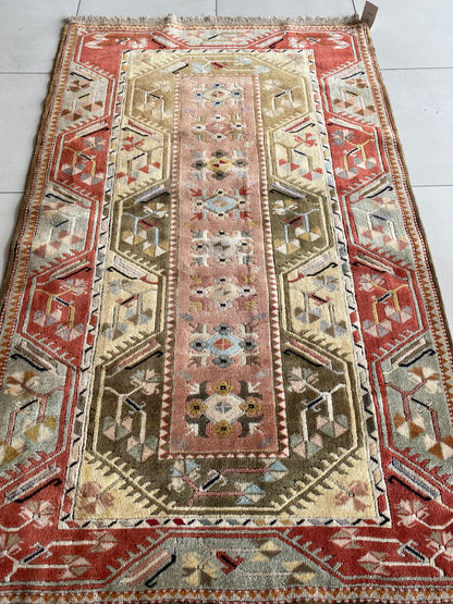 Vintage Turkish Milas Rug