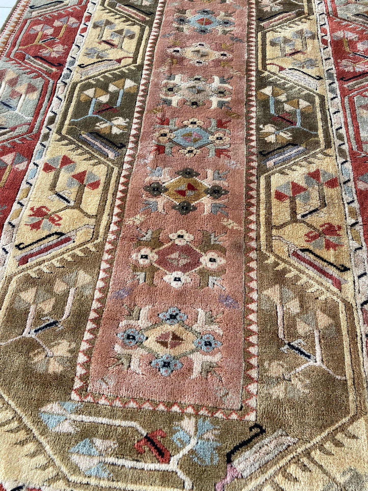 Vintage Turkish Milas Rug