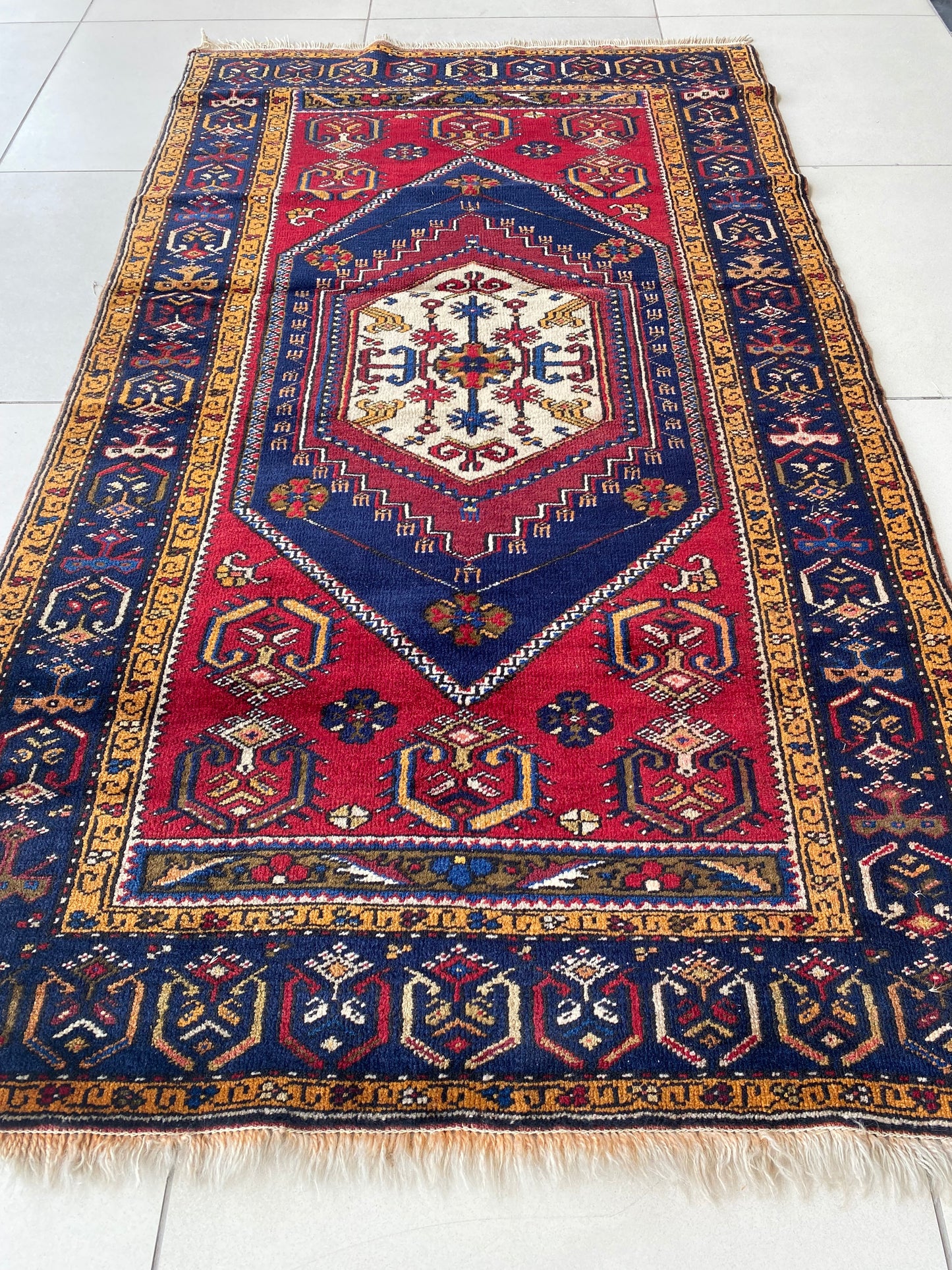 Vintage Turkish Yahyali Rug