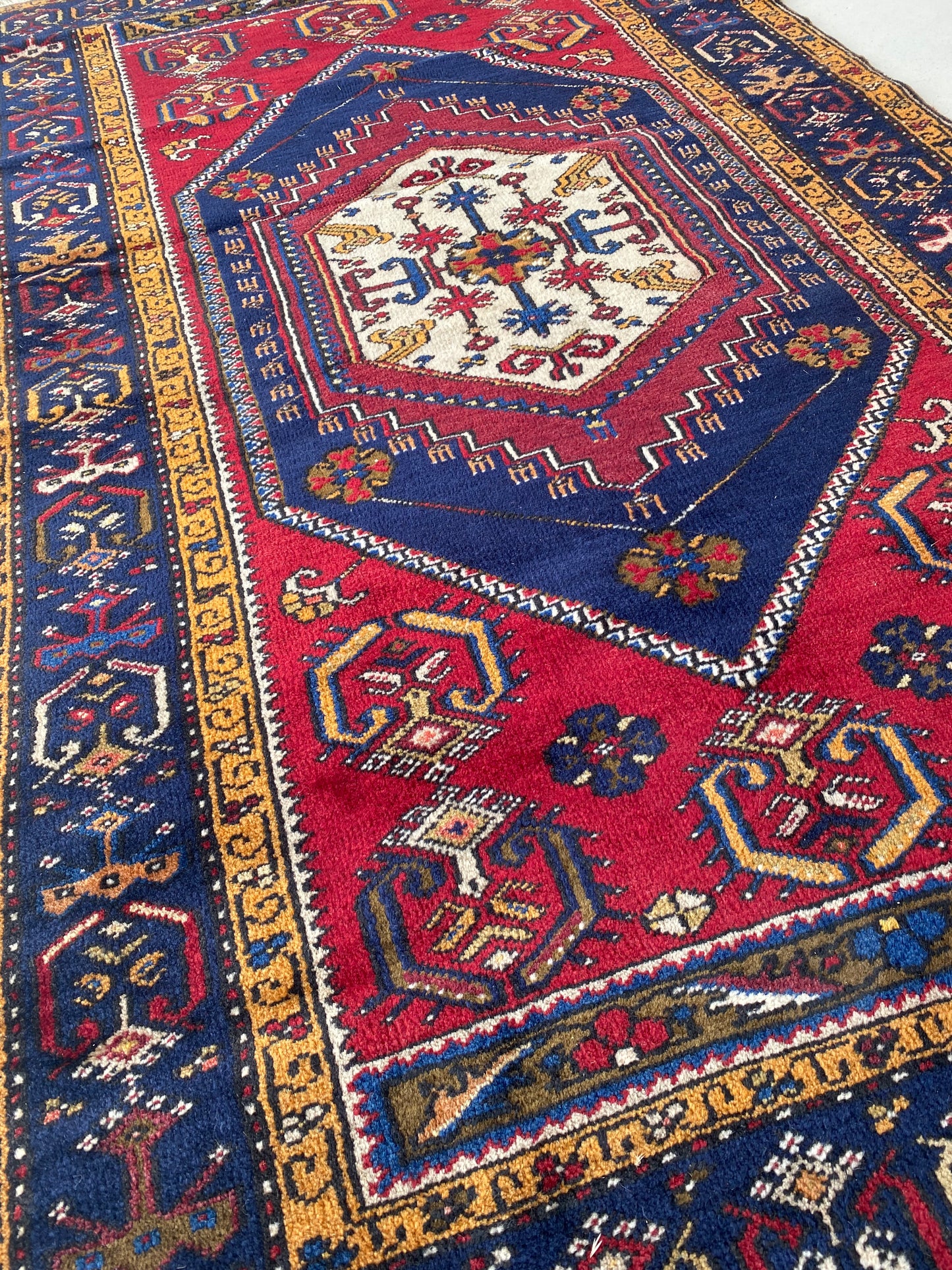 Vintage Turkish Yahyali Rug