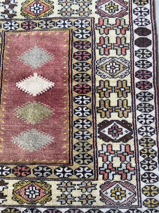 Vintage Turkish Milas Rug