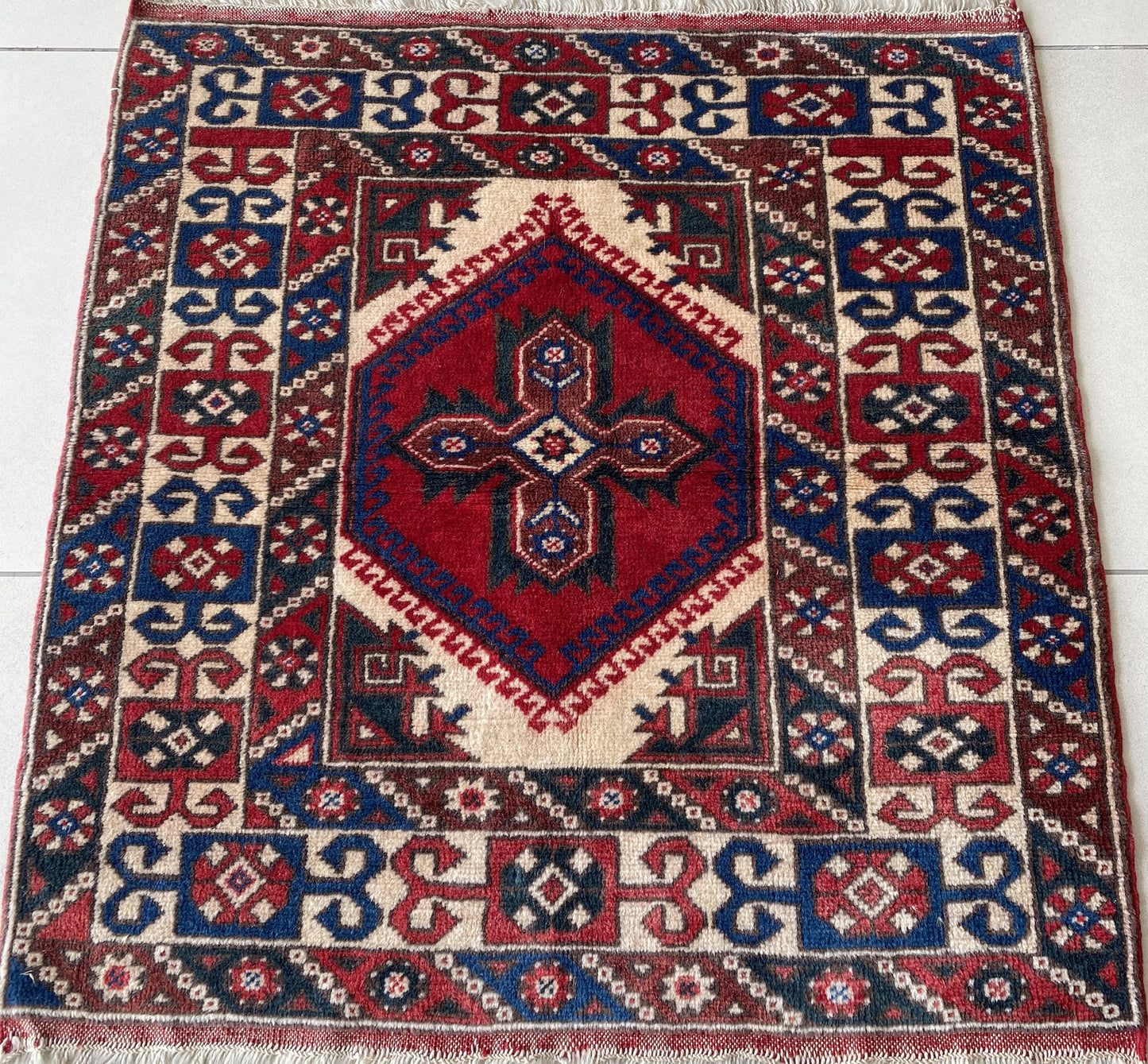 Small Vintage Dosemealti Rug