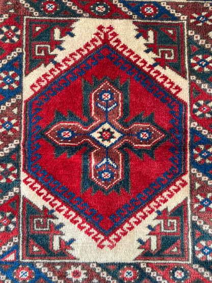 Small Vintage Dosemealti Rug