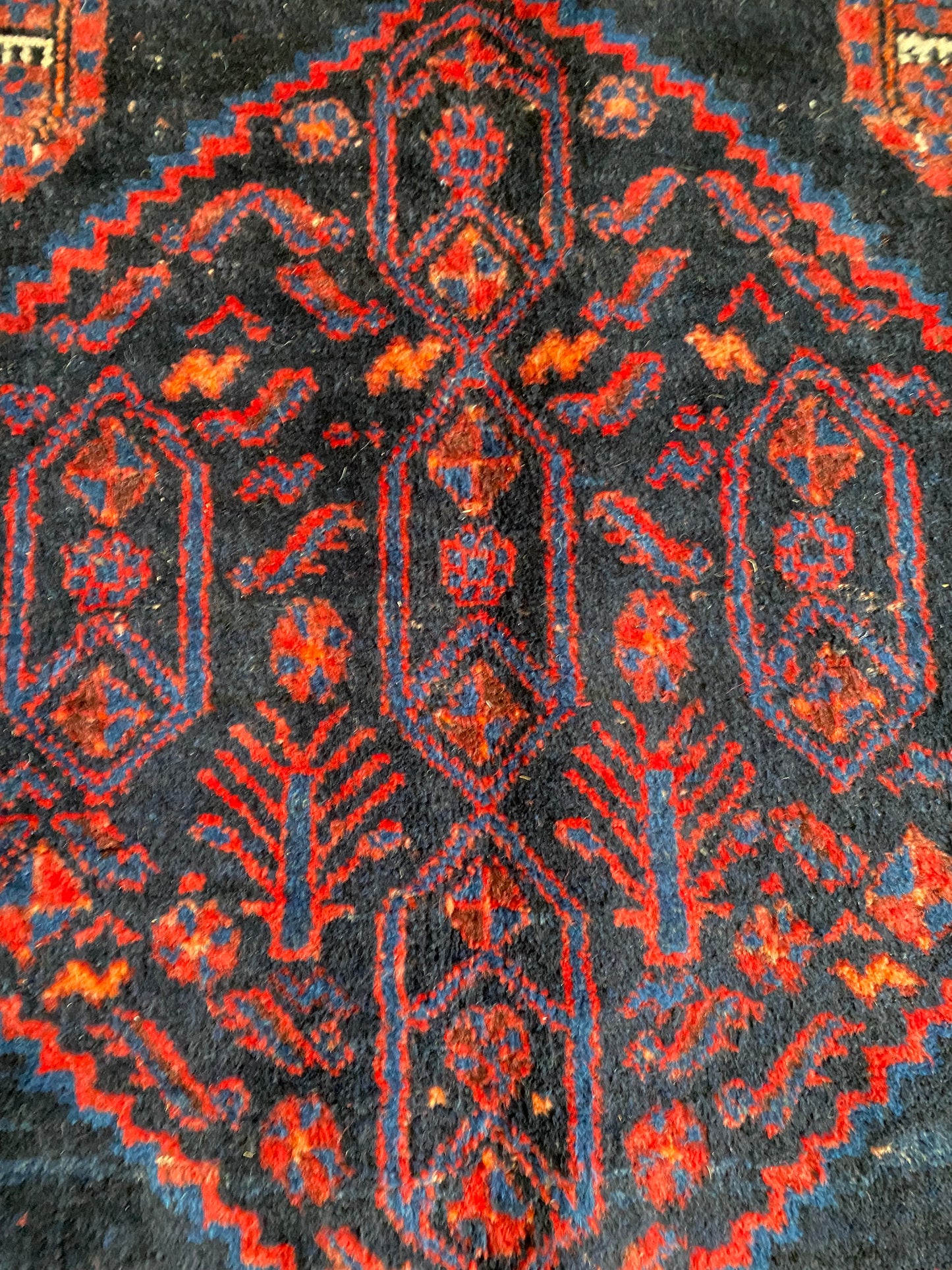 Antique Kurdish Mahabad Rug