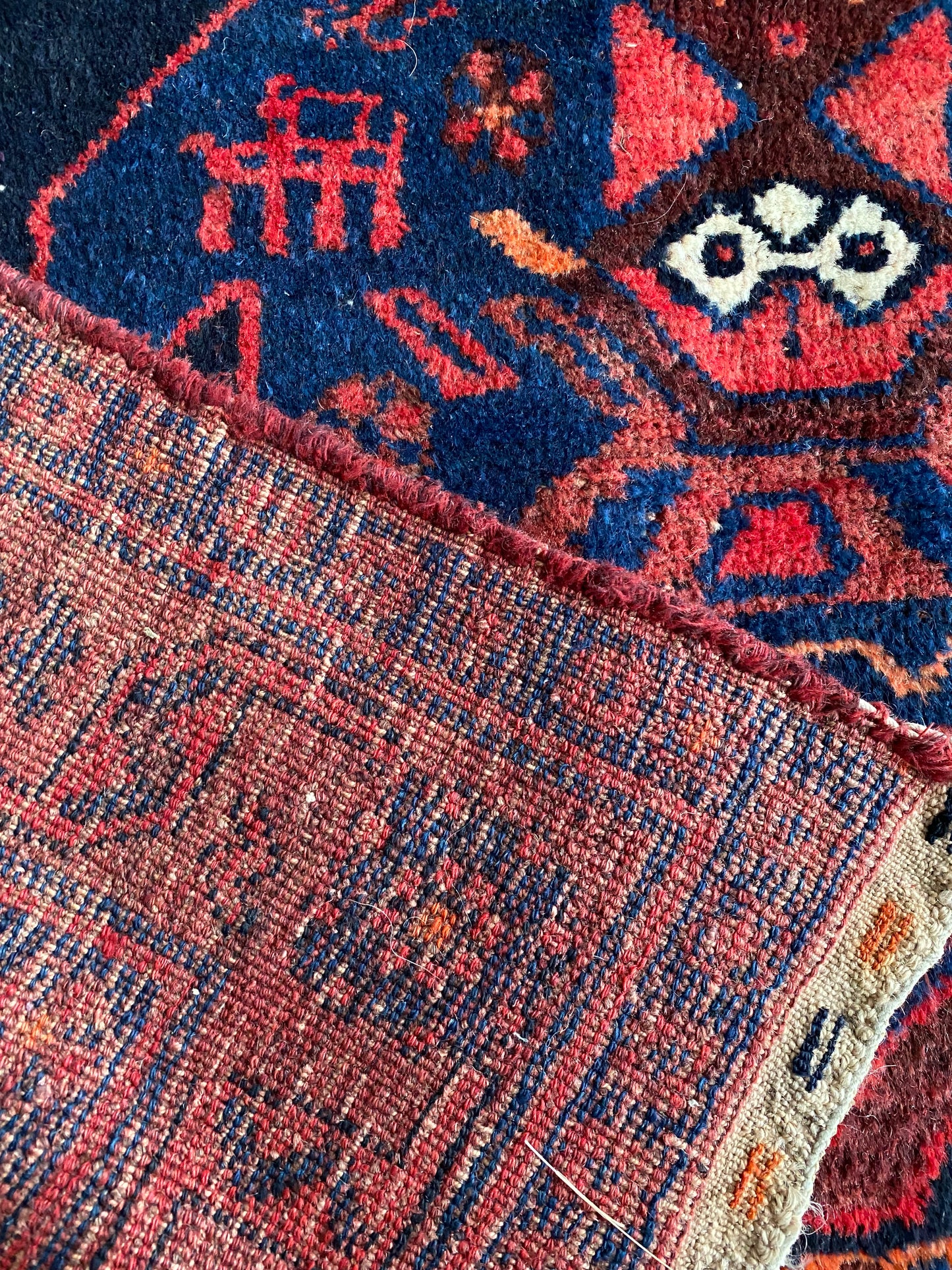 Antique Kurdish Mahabad Rug