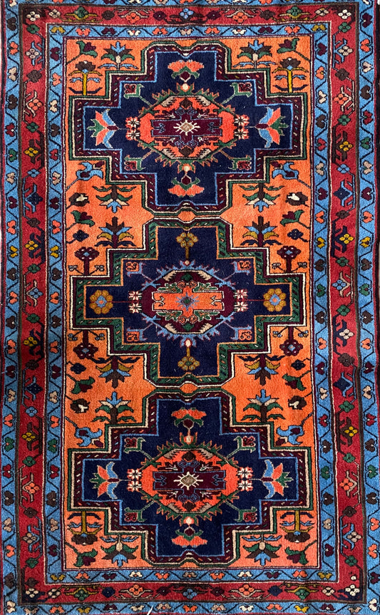 Antique Caucasus Rug, Derbent Rug, 5x8 Rug