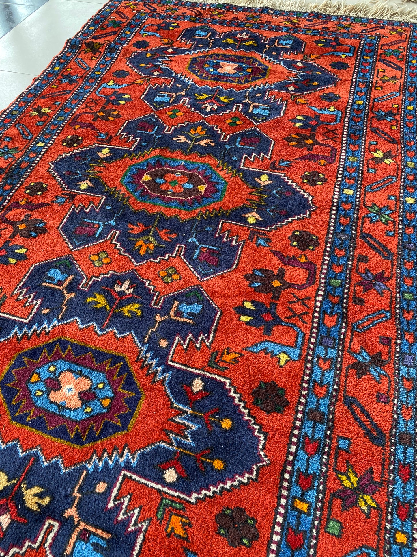 Antique Derbent Rug, Daghestan Rug, 4x7 Rug