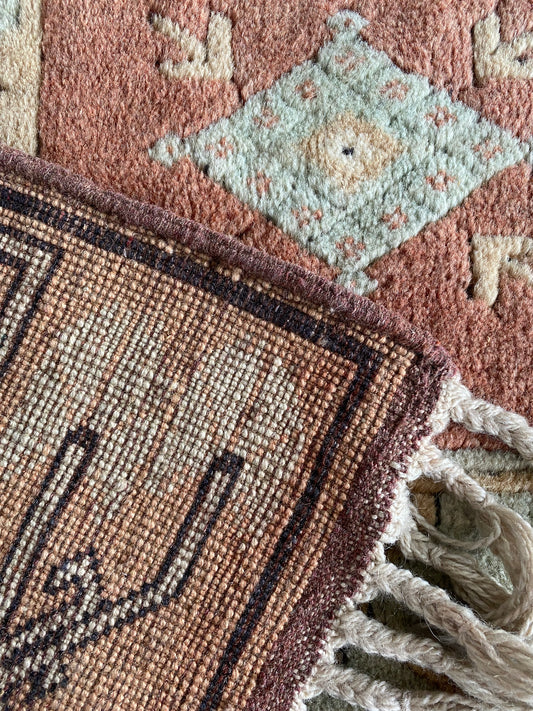 Vintage Turkish Milas Rug