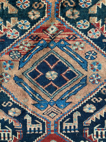 Antique Shirvan Runner Rug, 3x13 Antique Runner Rug