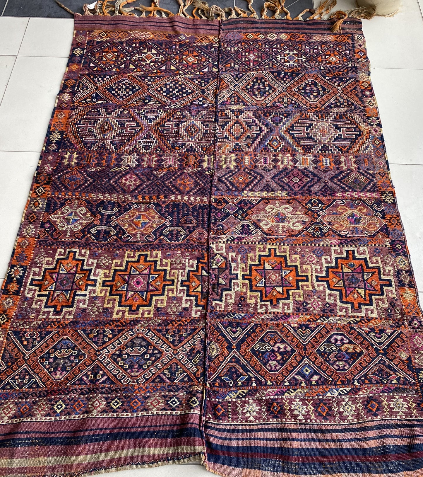 Kurdish Tribal Kilim Rug