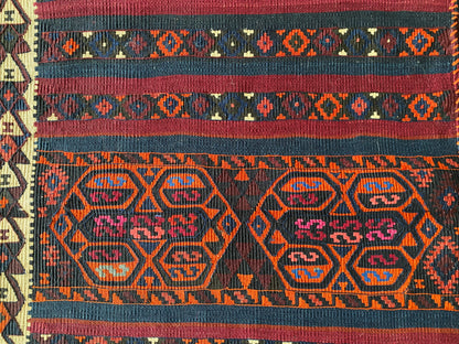 Kurdish Kilim Rug, Kurdish Tribal Kilim, 5x7 Kilim Rug, Nomadic Kilim, Herki Tribe Kilim, Oriental Kilim, Collection Piece,Oriental Rug