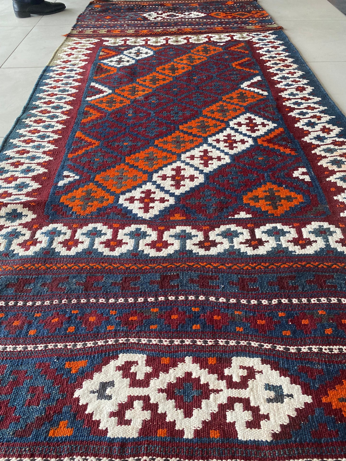 Antique Bakhtiari Kilim Rug