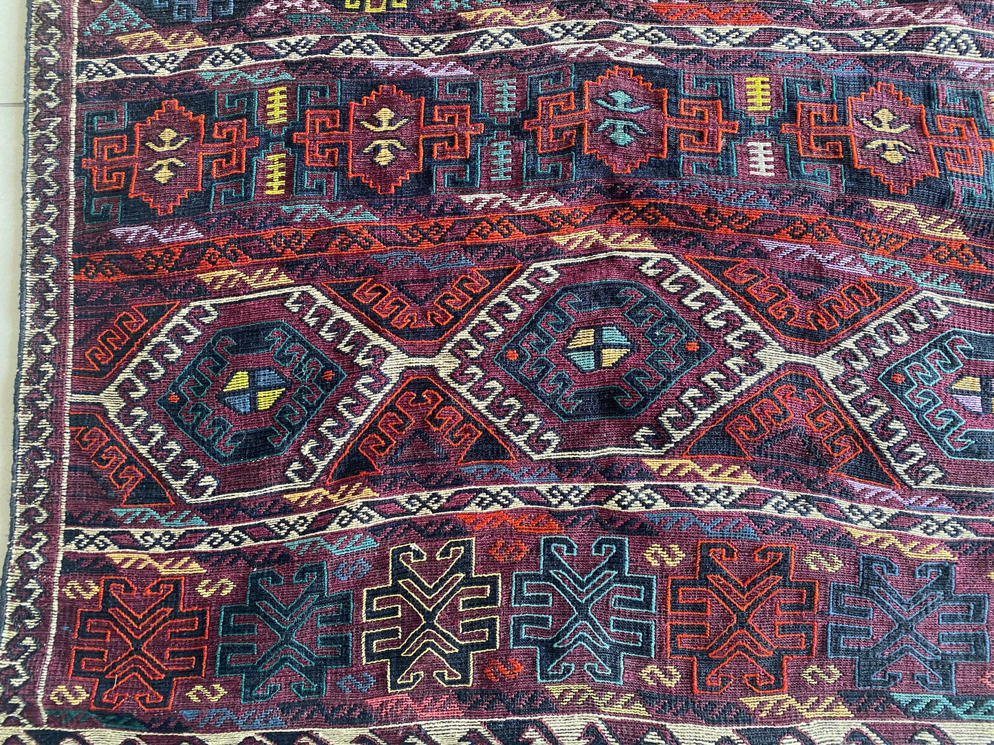 Kurdish Tribal Kilim Rug