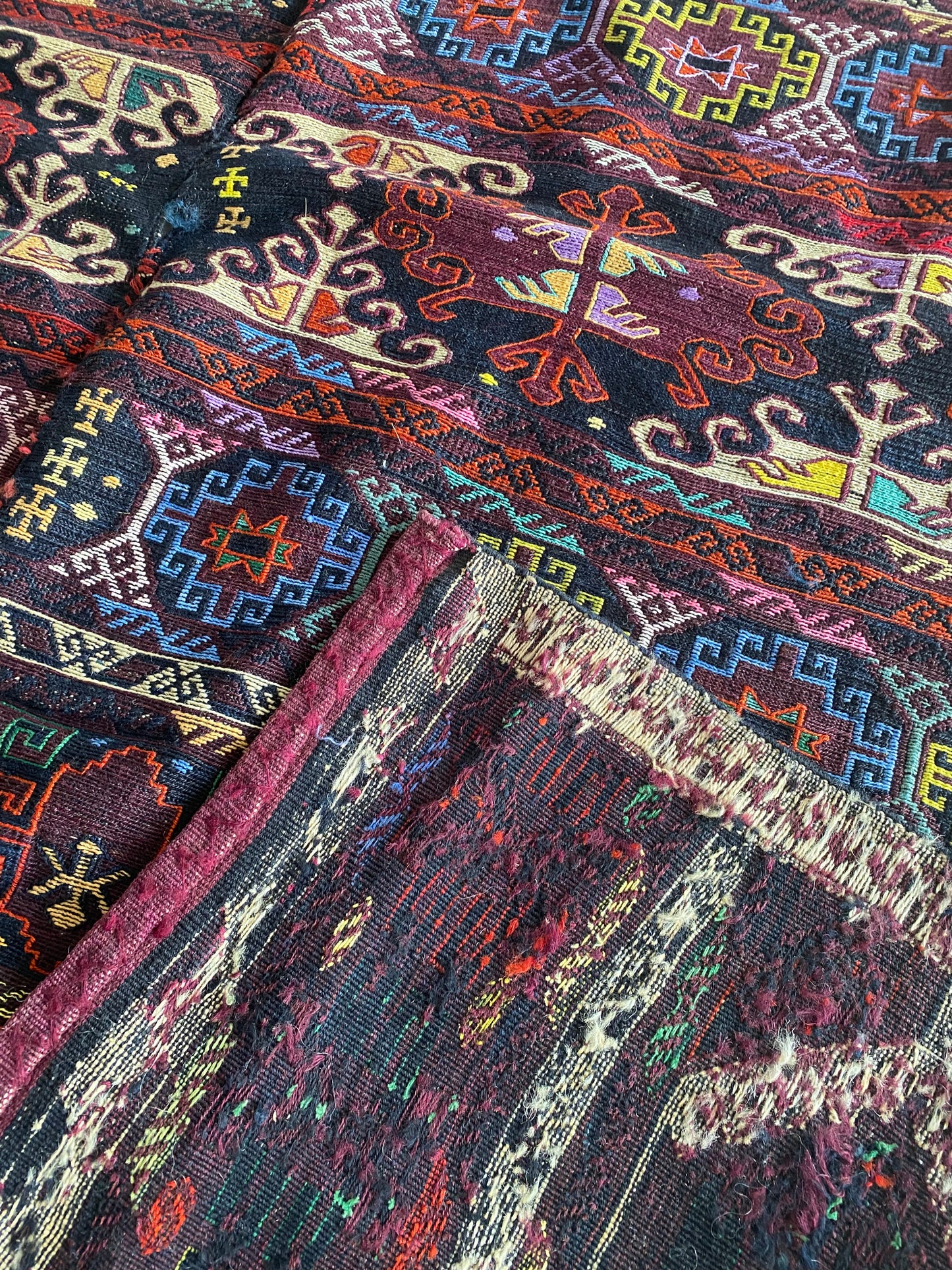 Kurdish Tribal Kilim Rug