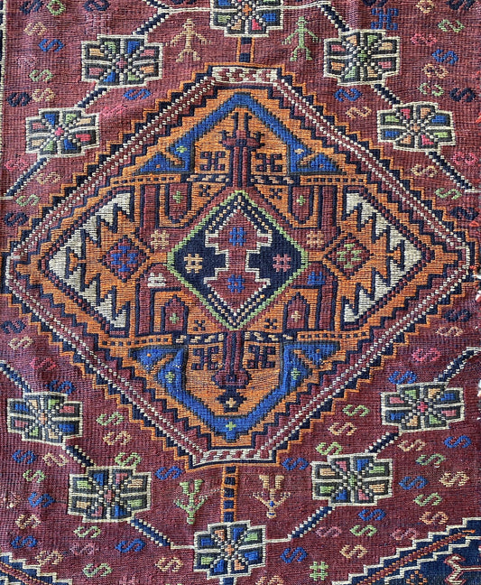 Kurdish Kilim Rug, Kurdish Tribal Kilim, 5x7 Kilim Rug, Nomadic Kilim, Herki Tribe Kilim, Oriental Kilim, Collection Piece,Oriental Rug