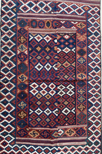 Antique Bakhtiari Kilim Rug