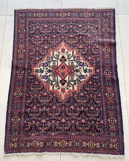 Antique Kurdish Senneh Rug, Museum Quality Collection Piece