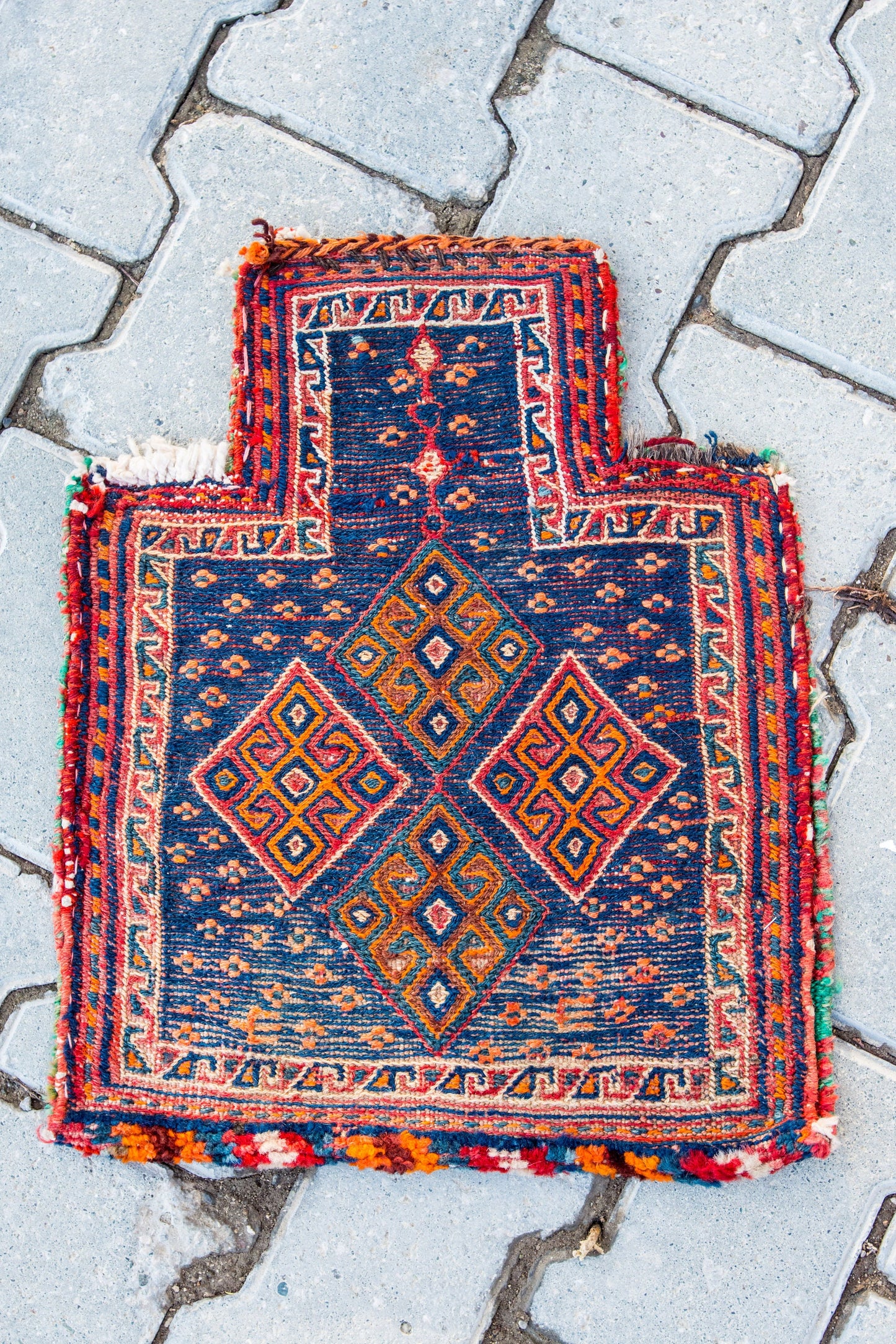 Antique Tribal Bakhtiari Salt Bag