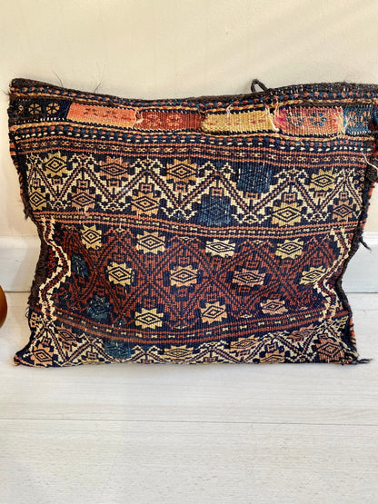 Antique Tribal Baluch Bag, Vintage Kilim Bag,Nomadic Kilim Bag, Ethnic Kilim Bag,Vintage Kilim Pillow,Vintage Tribal Bag,Vintage Kilim Purse