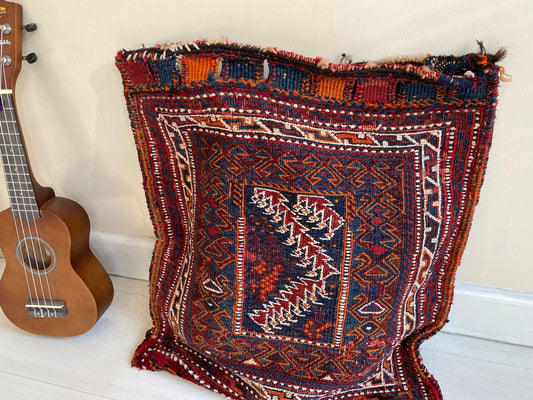 Vintage Kilim Bag,Boho Storage Bag,Bakhtiari Chuwal,Tribal Kilim Bag,Nomadic Kilim Bag,Ethnic Kilim,Chuwal,Ethnic Bag,Kilim Pillow,Bohemian