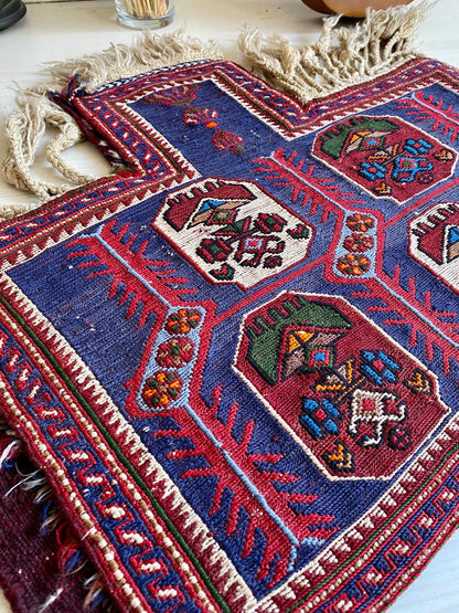 Antique Afshar Saltbag