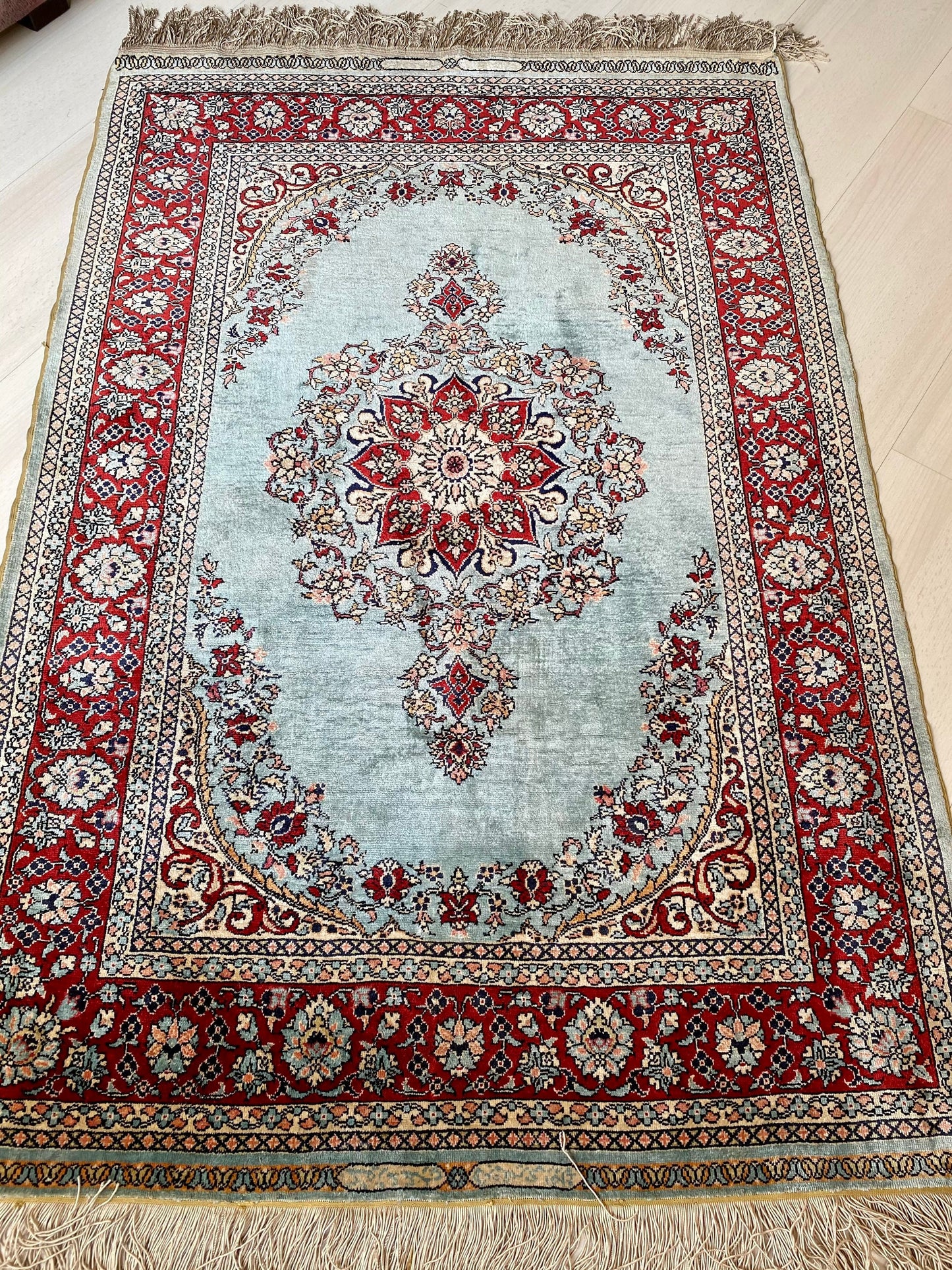 Turkish Pure Silk Rug