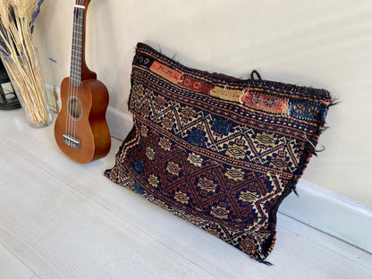 Antique Tribal Baluch Bag, Vintage Kilim Bag,Nomadic Kilim Bag, Ethnic Kilim Bag,Vintage Kilim Pillow,Vintage Tribal Bag,Vintage Kilim Purse