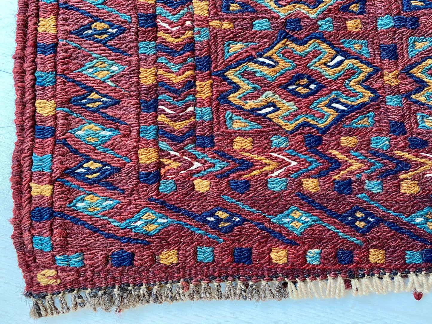 Small Kilim Rug, Bag Face Rug, Mafrash Panel, Vintage Kilim Rug, Oriental Kilim, Nomadic Kilim, Tribal Kilim