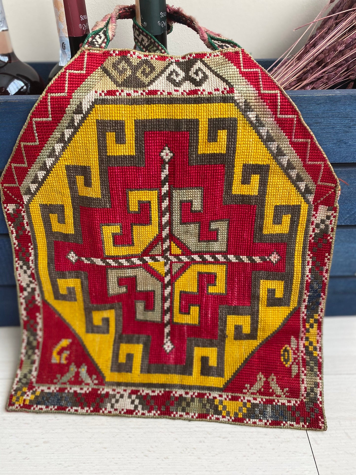 Needlepoint Tent Decor,Wall Hang Kilim