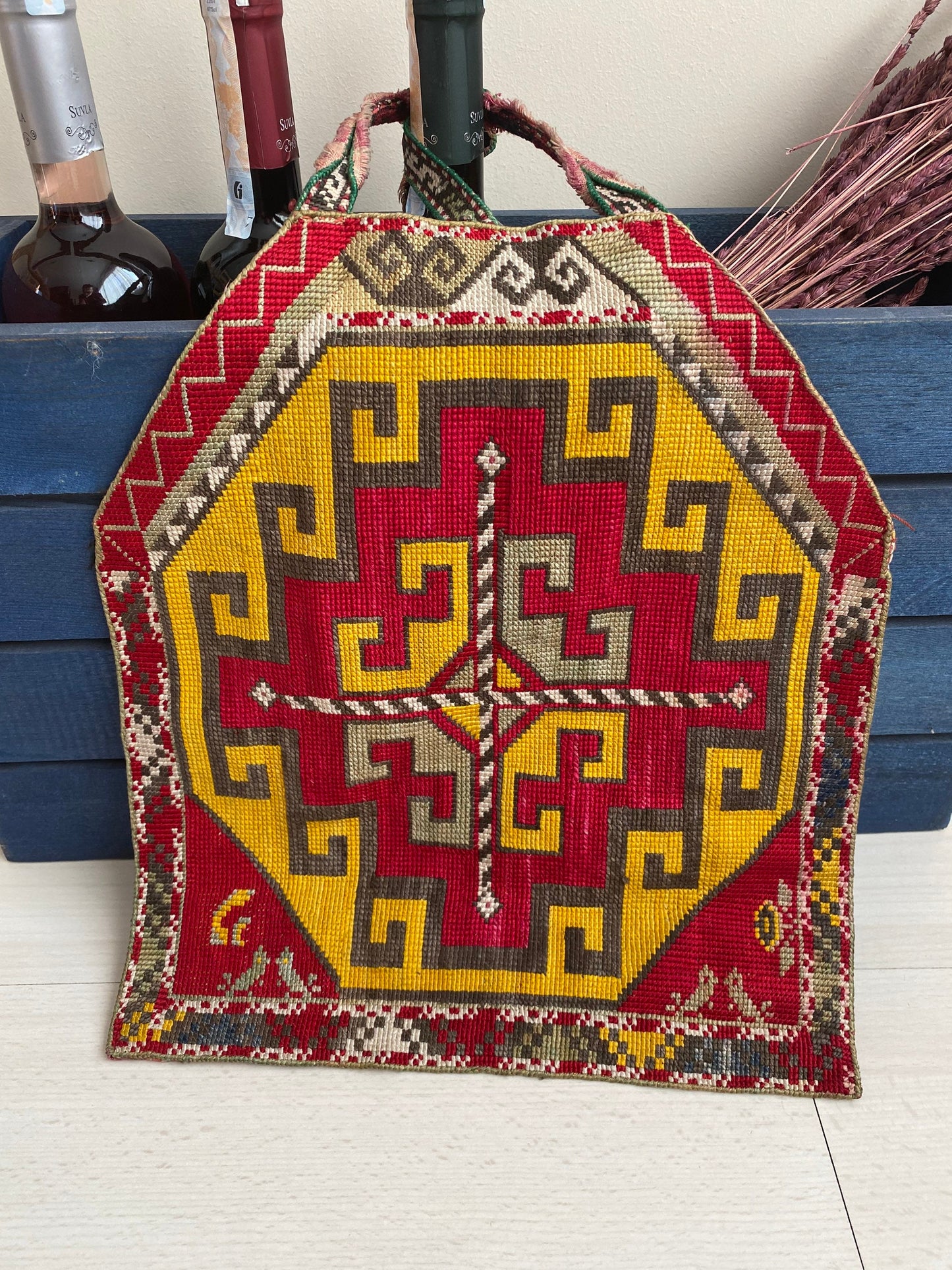 Needlepoint Tent Decor,Wall Hang Kilim