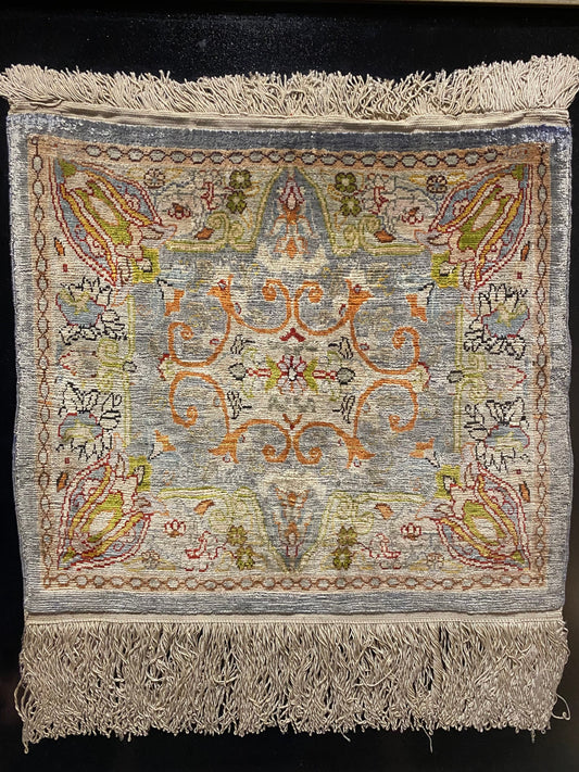 Pure Silk Turkish Hereke Small Rug