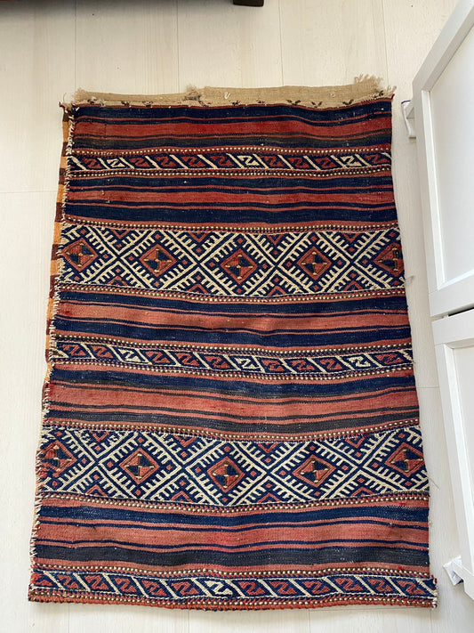 Rug storage Bag,Boho Storage Bag,Turkish Nomadic Chuval,Oriental Storage Sack,Anatolian Handwoven Bag,Vintage Sack,Bohemian Kilim Chuval