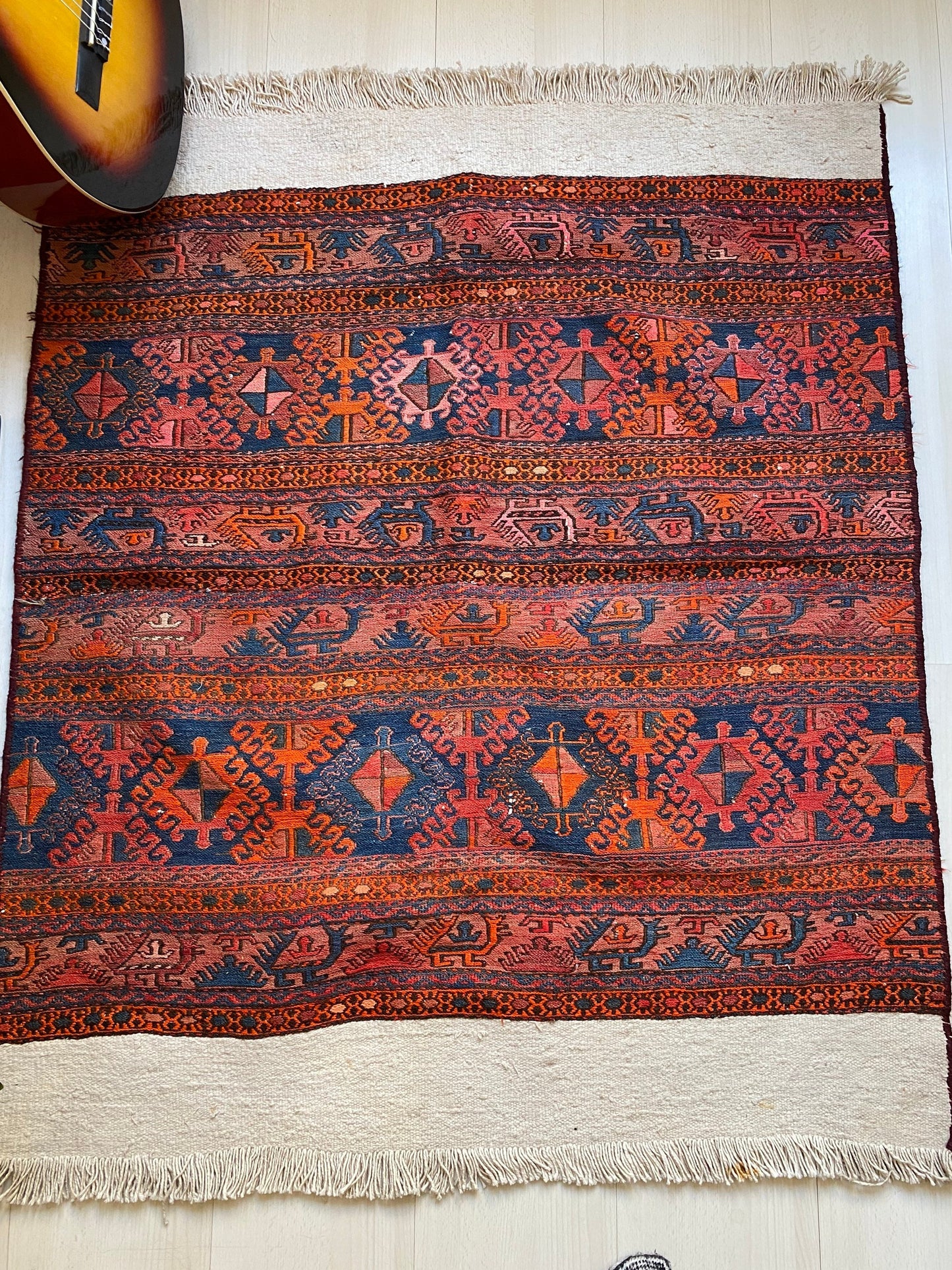 Sumak Rug,Soumak Rug,Caucasian Kilim,Caucasian Soumak,Bedding Bag Rug,Mafrash Panel,Caucasian Mafrash,Sumak Kilim Rug