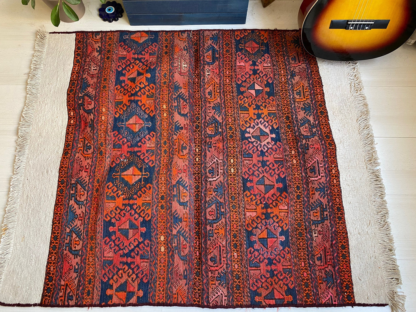 Sumak Rug,Soumak Rug,Caucasian Kilim,Caucasian Soumak,Bedding Bag Rug,Mafrash Panel,Caucasian Mafrash,Sumak Kilim Rug