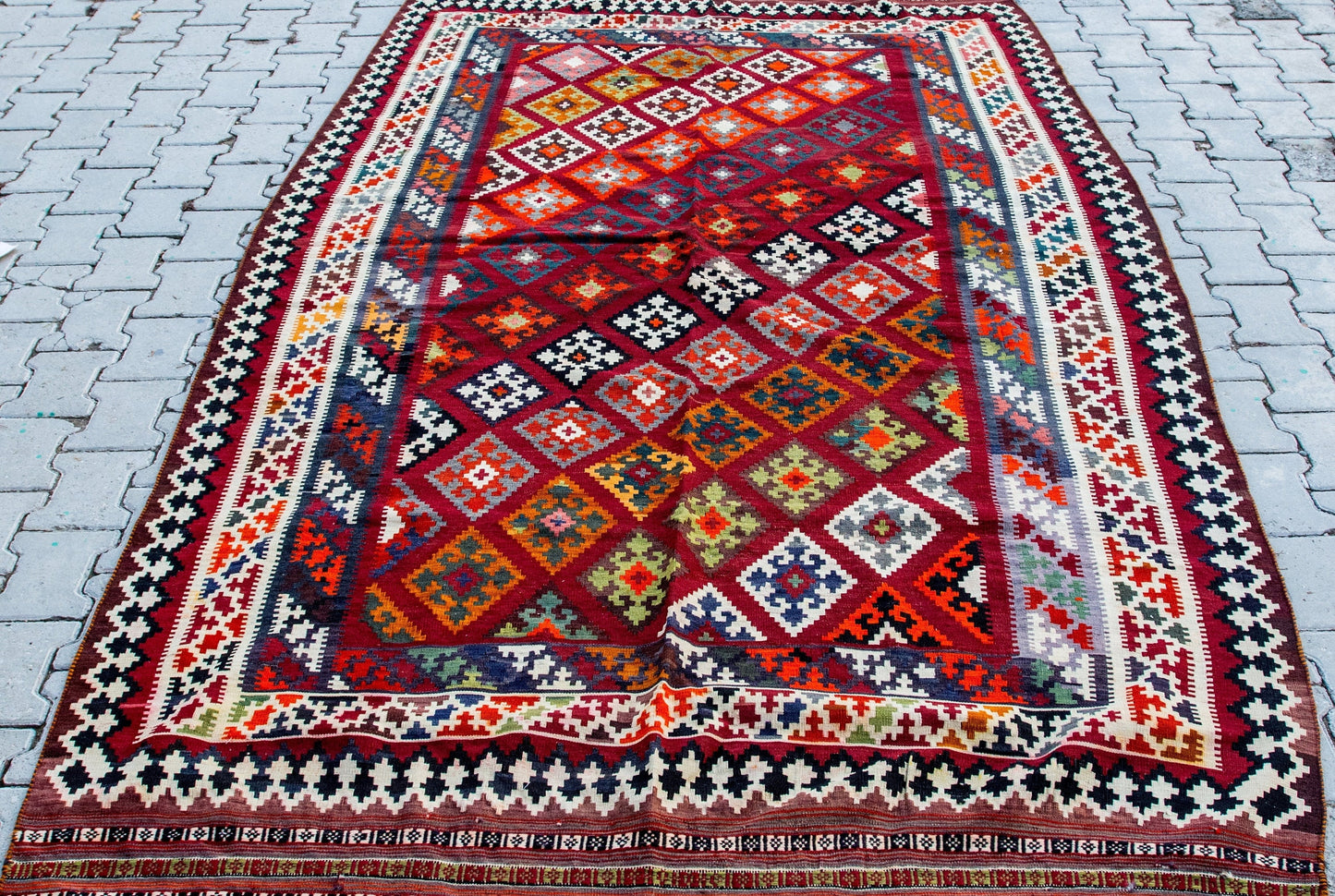 Antique Shiraz Kilim Rug