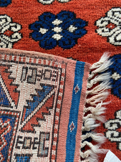 Turkish Rug,Turkish Carpet,Vintage Rug,Handmade Rug,Anatolian Rug,Handwoven Rug,3x4 Rug,Tribal Rug,Canakkale Rug,Wool Rug,Traditional Rug